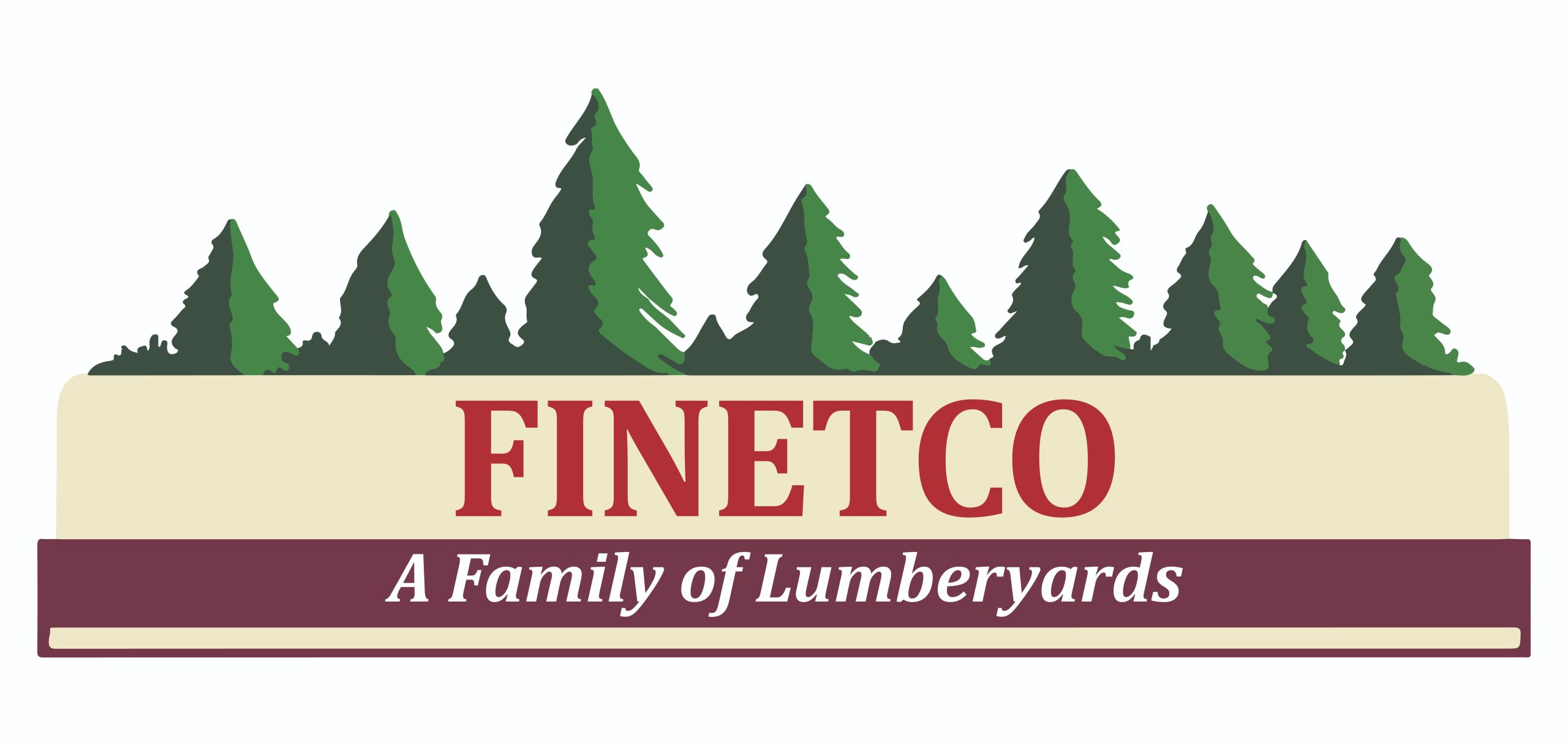 The logo of Finetco, A Family of Lumberyards